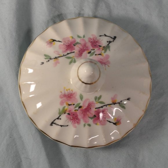 vintage W.S. George Bolero peach blossom 123A 16 oz sugar bowl with lid (214w) - Picture 10 of 14